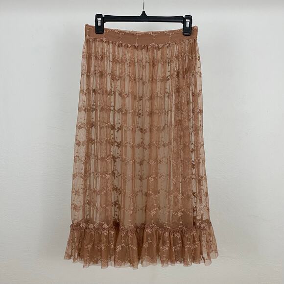 Free People Dresses & Skirts - Free People Intimately Lace Connections Skirt - Copper - Size Small